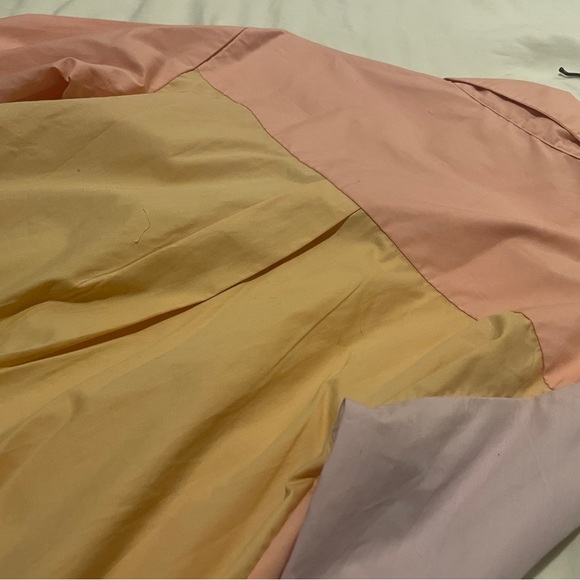 A&F oversized Poplin Colorblock Button-Up Shirt - Picture 3 of 4